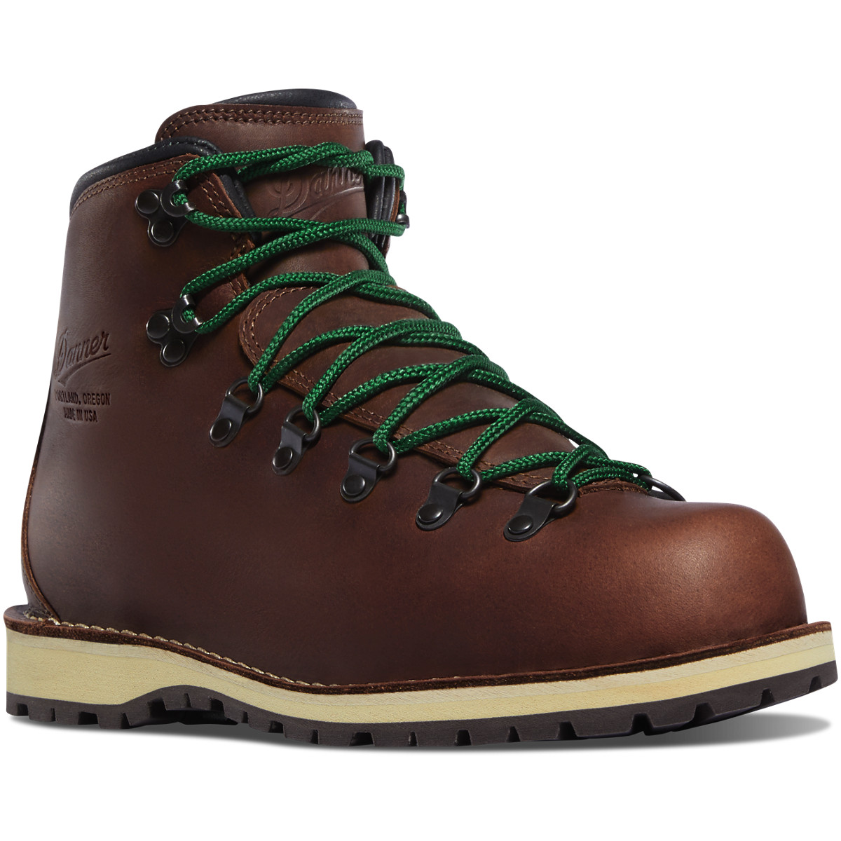 Danner Mens Mountain Pass Hiking Boots Dark Brown - NLE379214